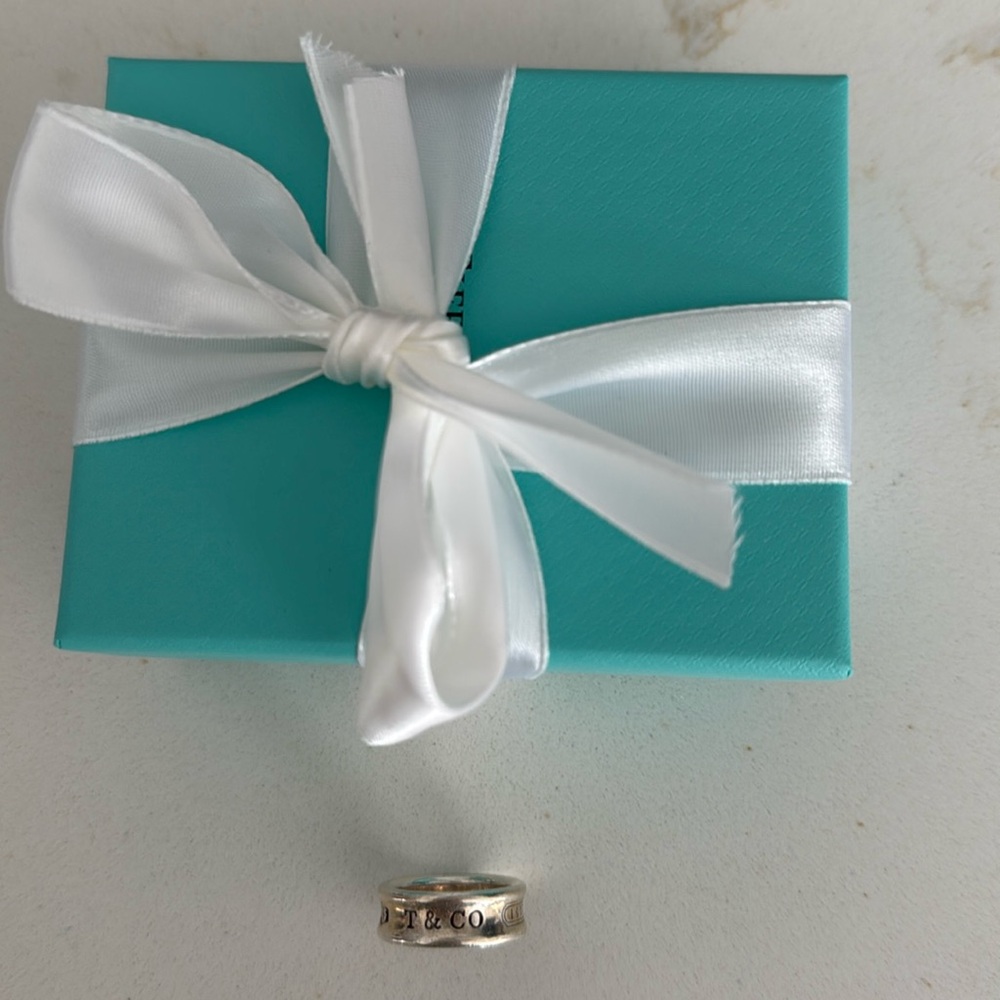 Tiffany Silver 1837 ring with box *Authentic Sz 5 
Medium width